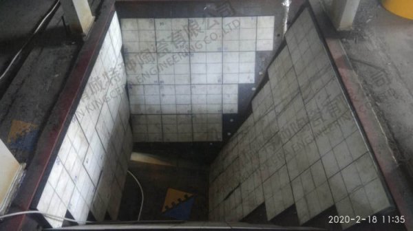 KINGCERA Successfully Completed the Ceramic Wear Liner of Bunker Lining Project for European Customer on Schedule