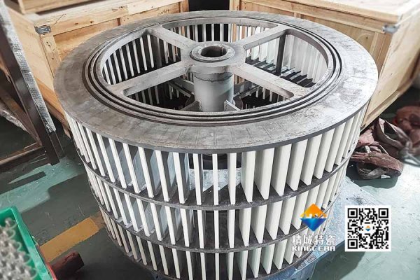 Slot-Type Zirconia-Alumina Composite Ceramic Lined Classifier Wheel for Blast Furnace Slag Classification: High Hardness and High Toughness, Substantially Reducing Replacement Frequency