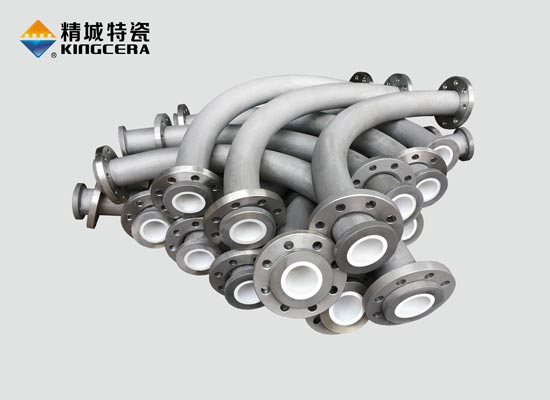 Wear resistant ceramic lined elbow used in Lithium Battery