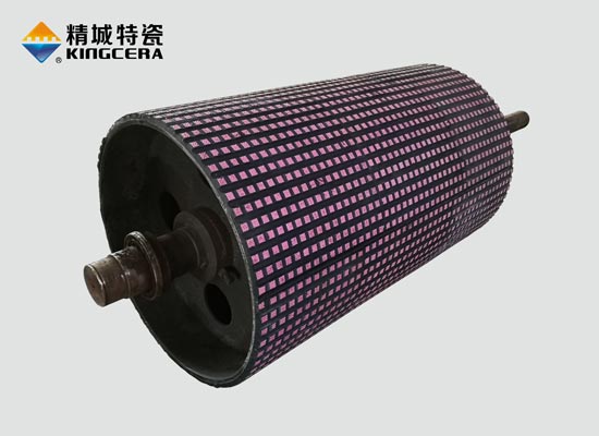 Wear resistant ceramic lined Pulley Lagging