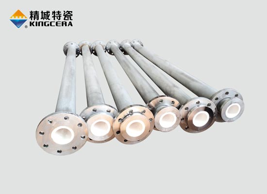 Integral formed wear-resistant ceramic steel pipe (whole shaped technology)