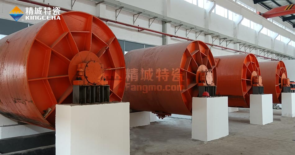 The 5-ton ball mill powder line in the expansion of KINGCERA 