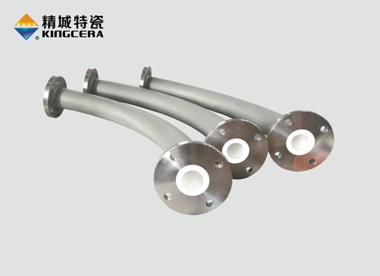 Wear resistant ceramic lined elbow used in Lithium Battery