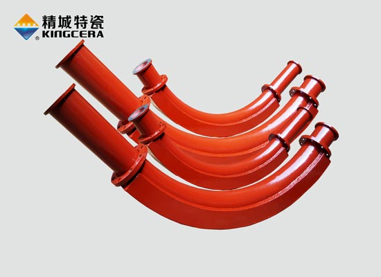 Backpack wear-resistant ceramic lined elbow-reinforced elbow