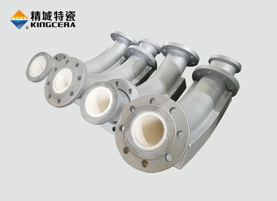 Backpack wear-resistant ceramic lined elbow-reinforced elbow