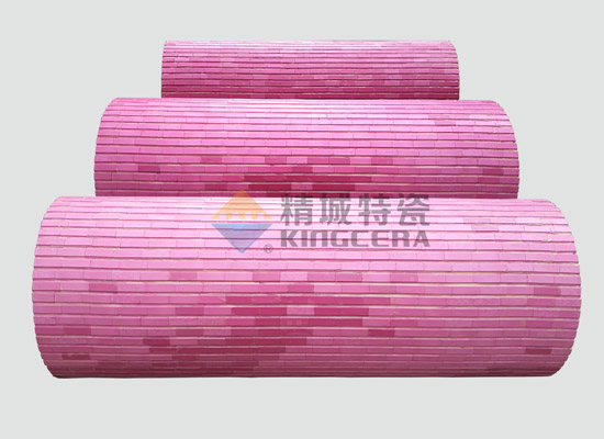 Pure ceramic tile lined pulley