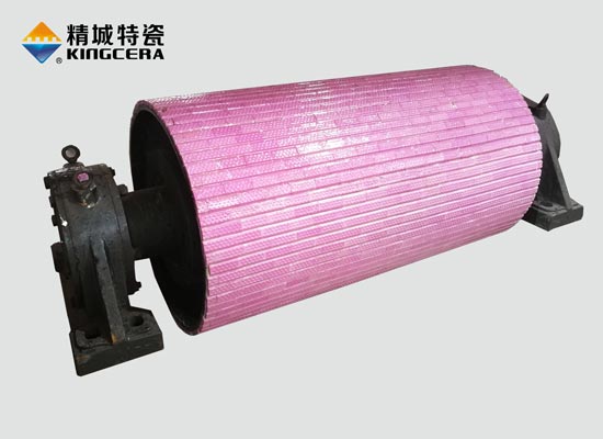 Pure ceramic tile lined pulley