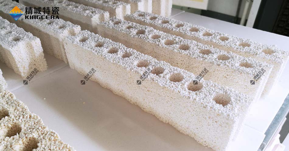 Ceramic particle preform