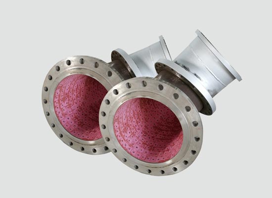 Stud welding type wear-resistant ceramic lined pipe 