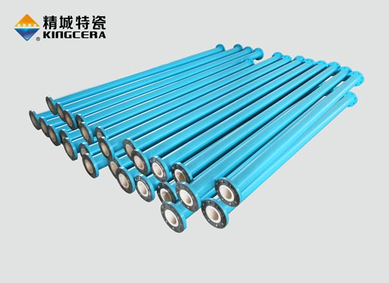 Integral formed wear-resistant ceramic steel pipe (whole shaped technology)