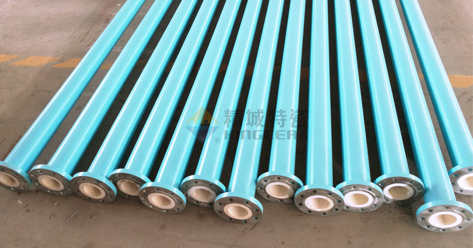 Integral formed wear-resistant ceramic steel pipe (whole shaped technology)