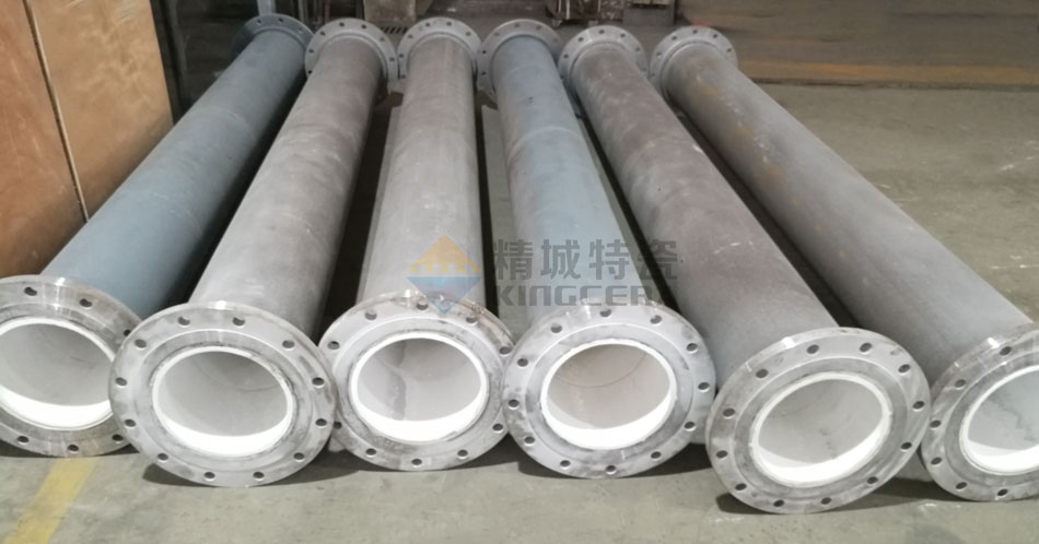 Integral formed wear-resistant ceramic steel pipe (whole shaped technology)
