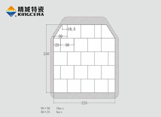 99%Alumina ceramic body armor plate
