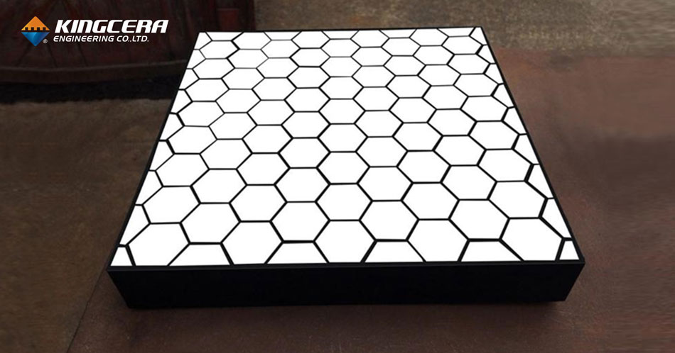 Ceramic rubber wear liner