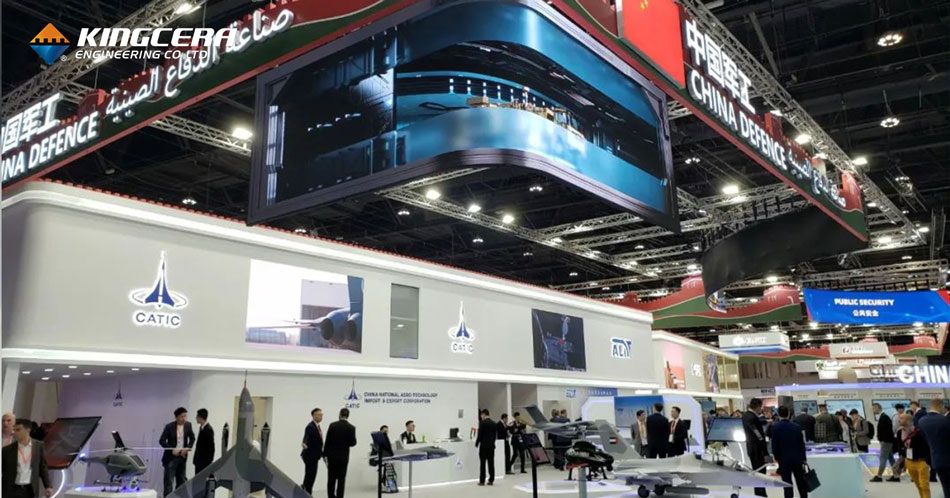 Kingcera attended the biggest International Defence Exhibition IDEX2023