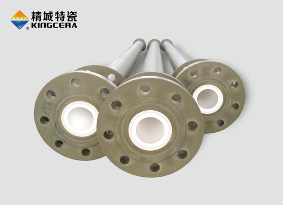 Ceramic lined polymer pipe