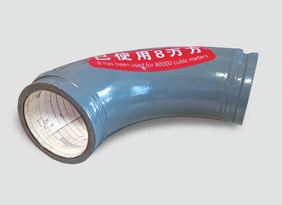 ARZ Reinforced Zirconia Ceramic Lined Pump Truck Elbow
