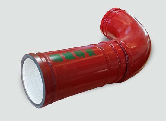 ARZ Reinforced Zirconia Ceramic Lined Pump Truck Elbow