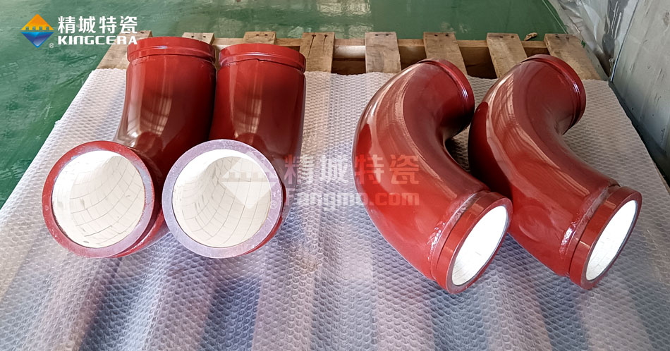 ARZ Reinforced Zirconia Ceramic Lined Pump Truck Elbow